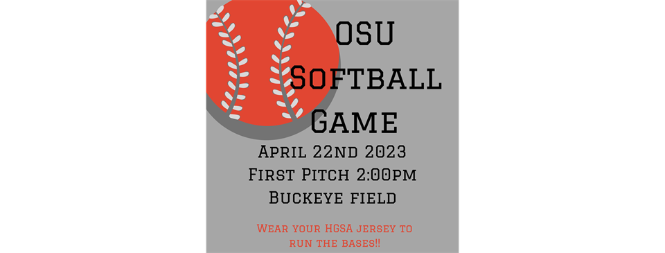 Upcoming Event: OSU Softball April 22,2023